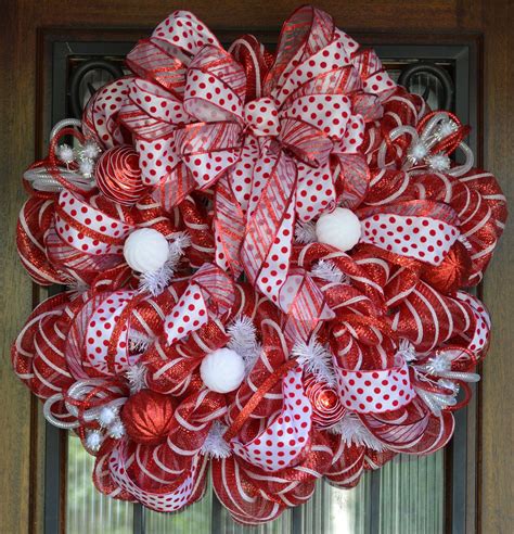 christmas mesh wreath ideas